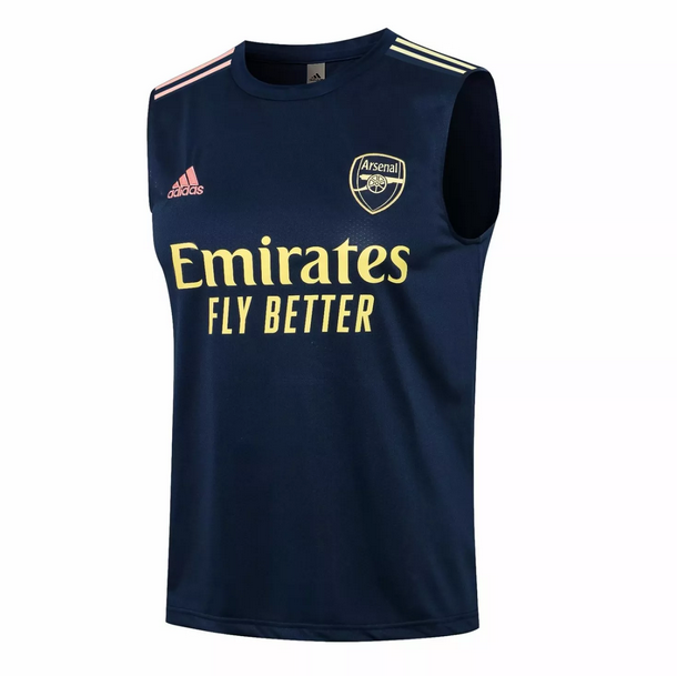 2021/22 Arsenal Navy Wide-Back Vest Soccer Jersey Shirt